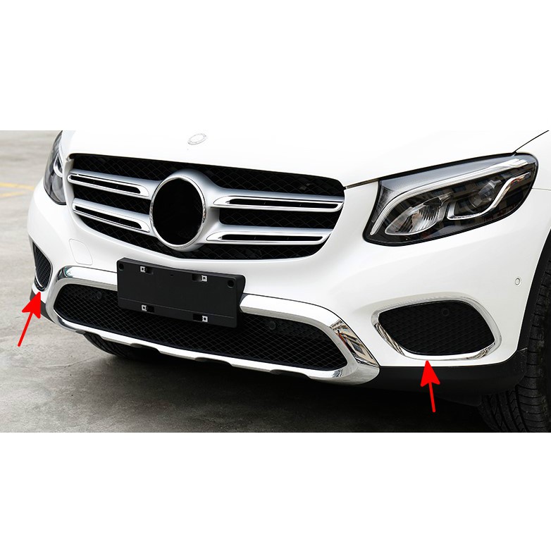 BENZ 霧燈 裝飾 鍍鉻 下巴 前保桿 保桿GLC GLC250 GLC300 GLC43 AMG 碳纖