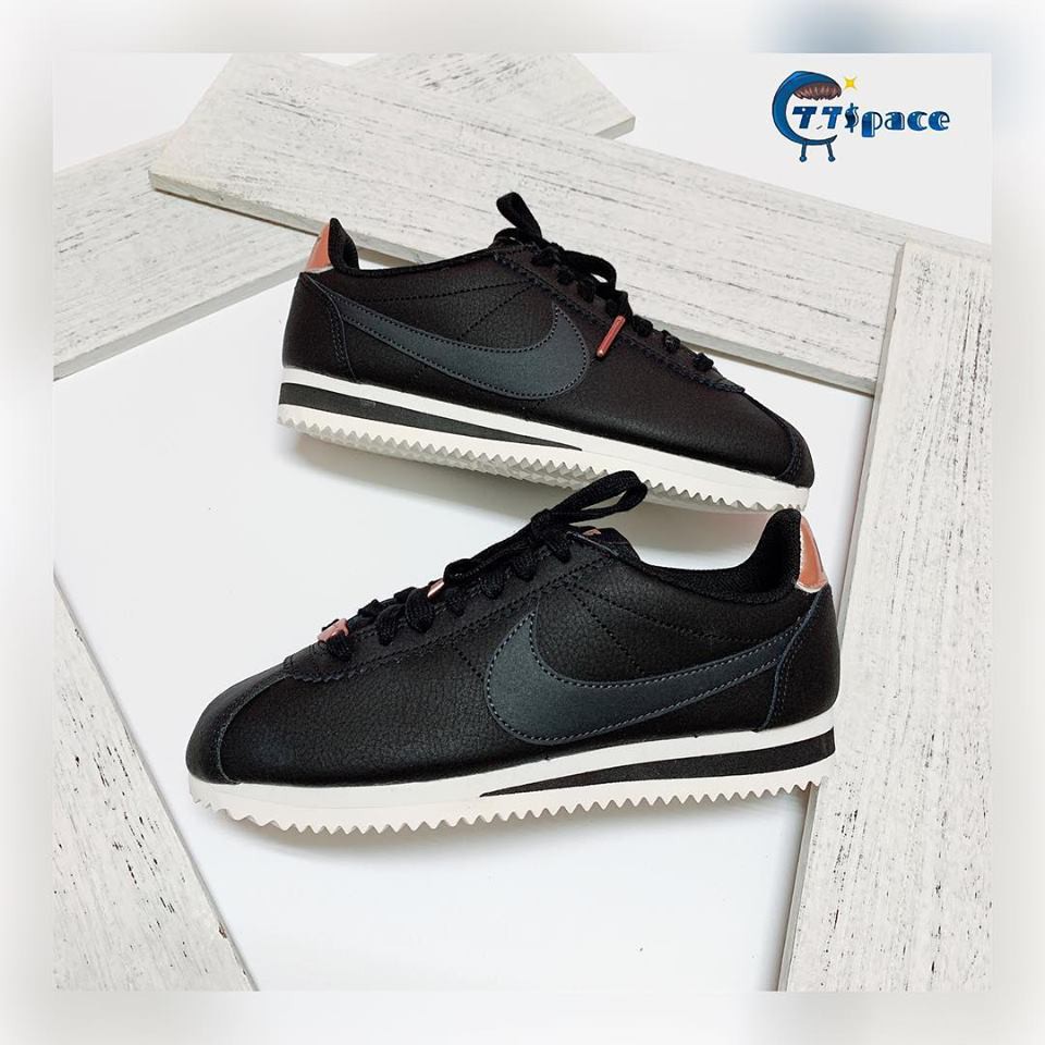 CTT $pace🔹NIKE CLASSIC CORTEZ AV4618-001 黑粉皮革 玫瑰金 阿甘女鞋🔹