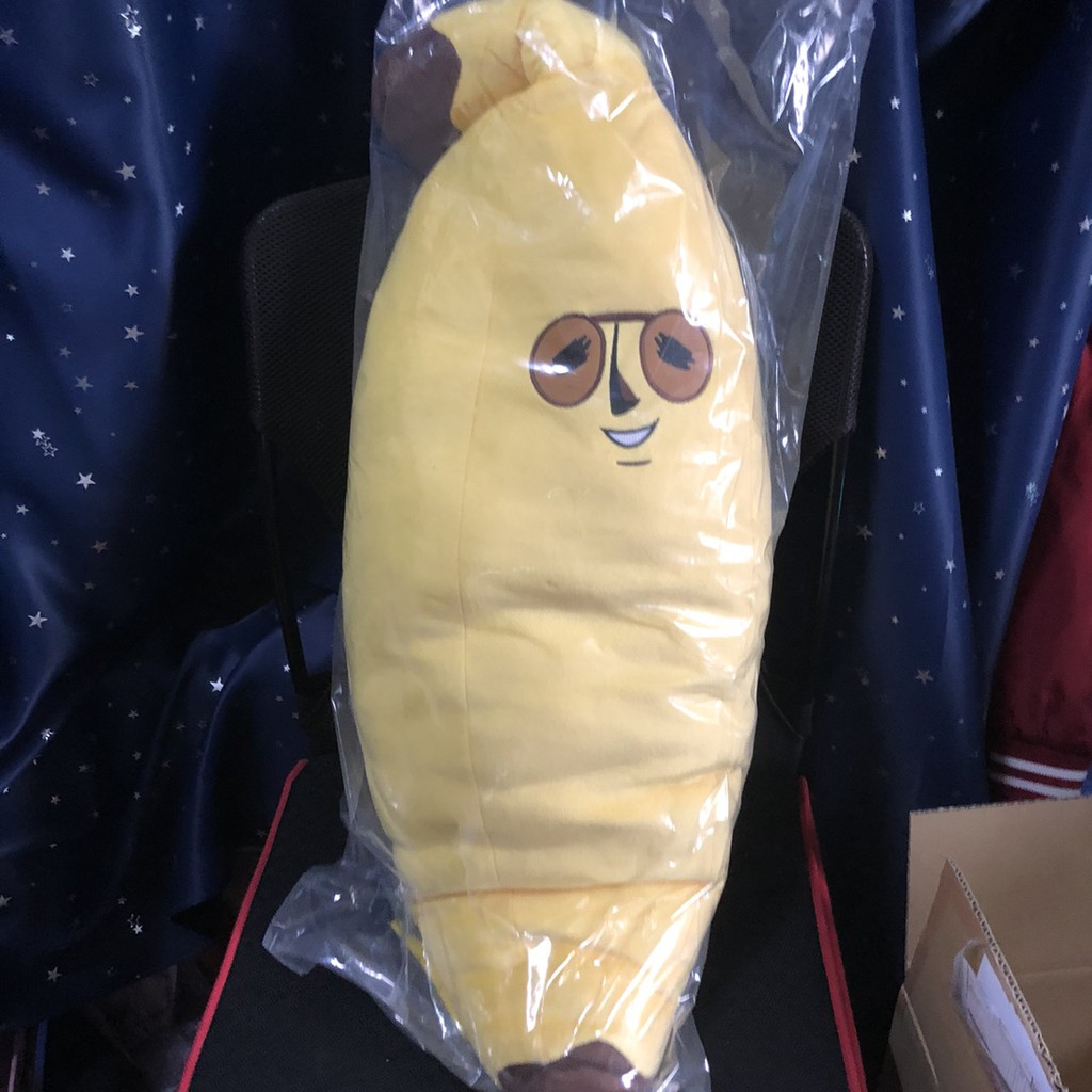 日本正版 香蕉先生 香蕉人 100cm 大娃娃 長抱枕 靠枕 夾枕 玩偶 景品 太陽眼鏡款 BANAO Banana