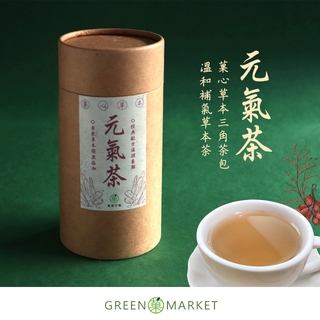 【菓青市集】菓心草本-元氣三寶茶 12入罐裝 (三角茶包)