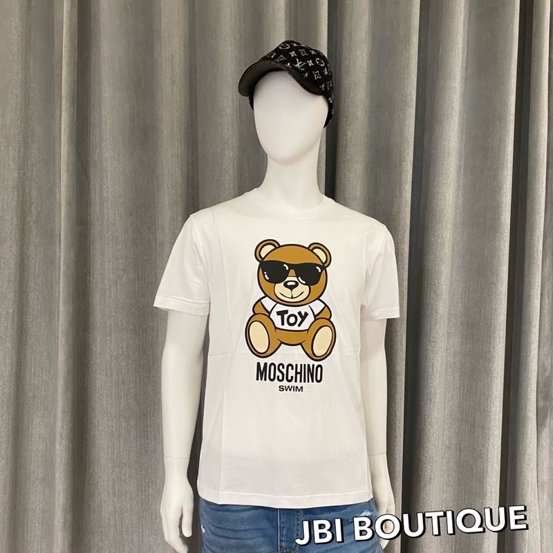 JBI BOUTIQUE✔️Moschino 白色墨鏡熊 熱銷短T