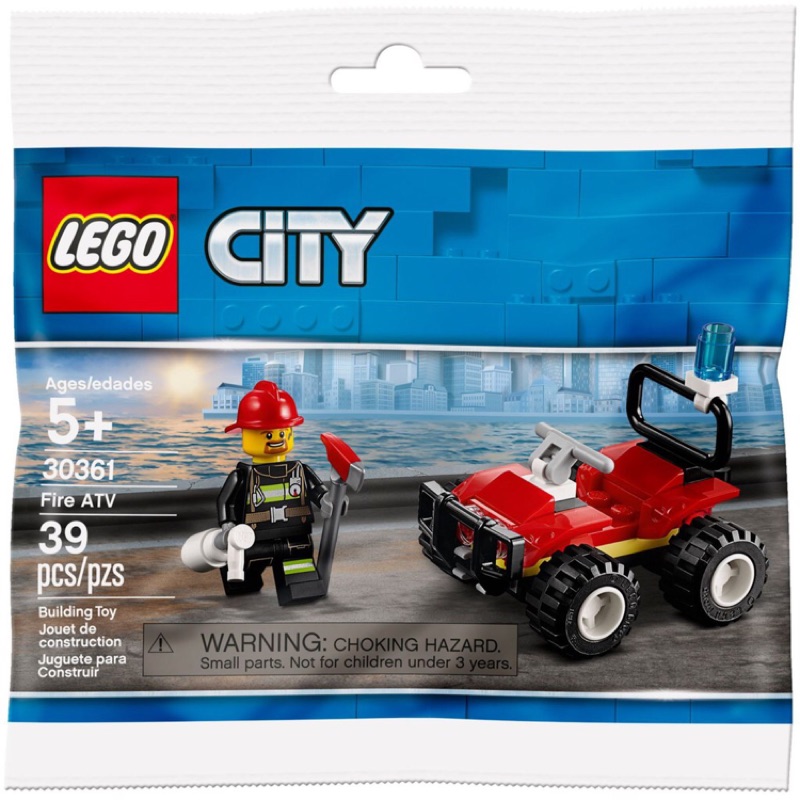 &lt;全新&gt; LEGO 城市 City 消防員機動消防車 Fire ATV Polybag 30361 &lt;全新&gt;