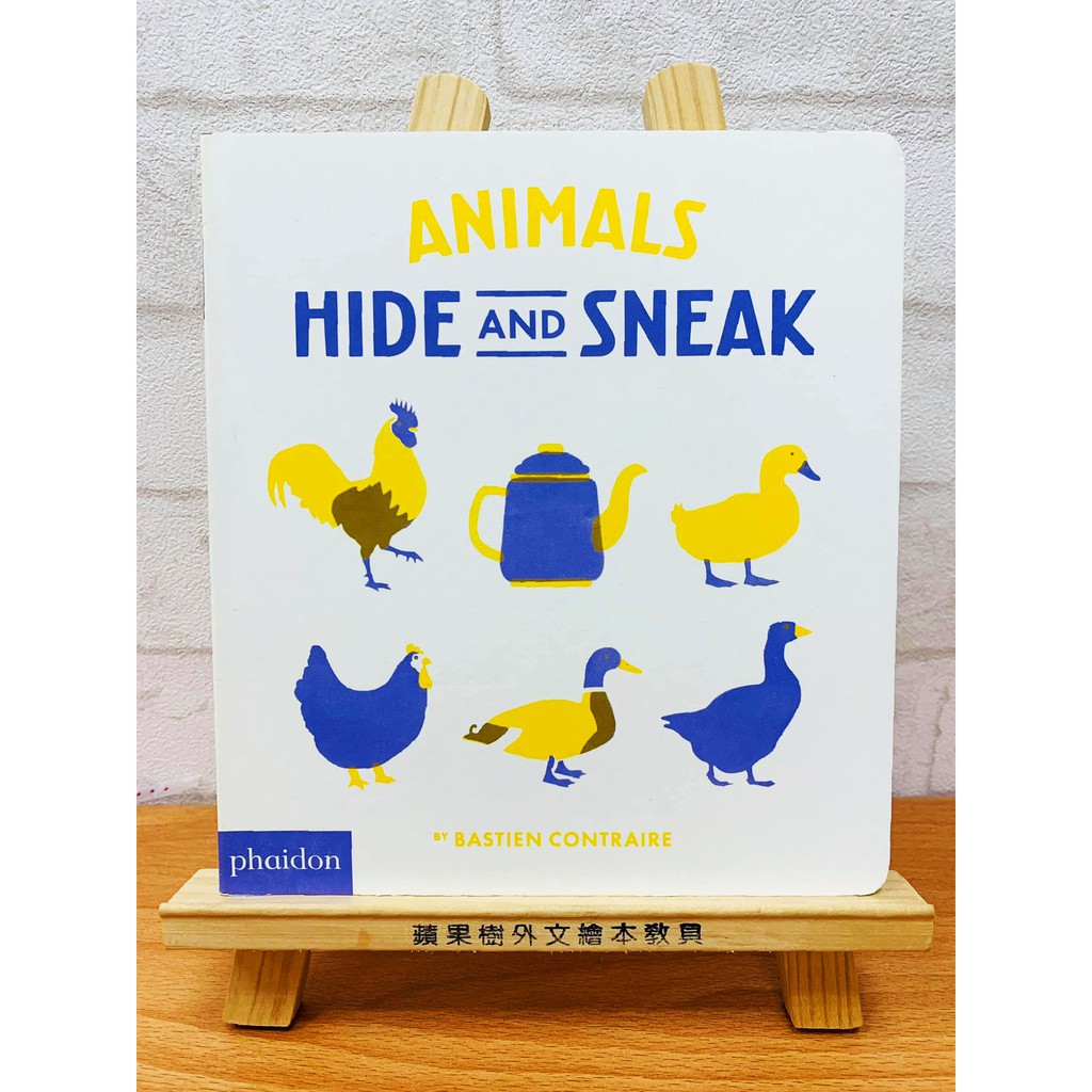 蘋果樹英文教具 Animals Hide And Sneak硬頁書 蝦皮購物