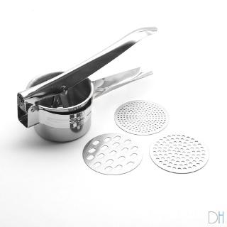 【現貨】廚房 工具 不鏽鋼土豆壓泥器馬鈴薯搗碎器手動壓汁器南瓜泥壓薯器廚房小工具 Dhome