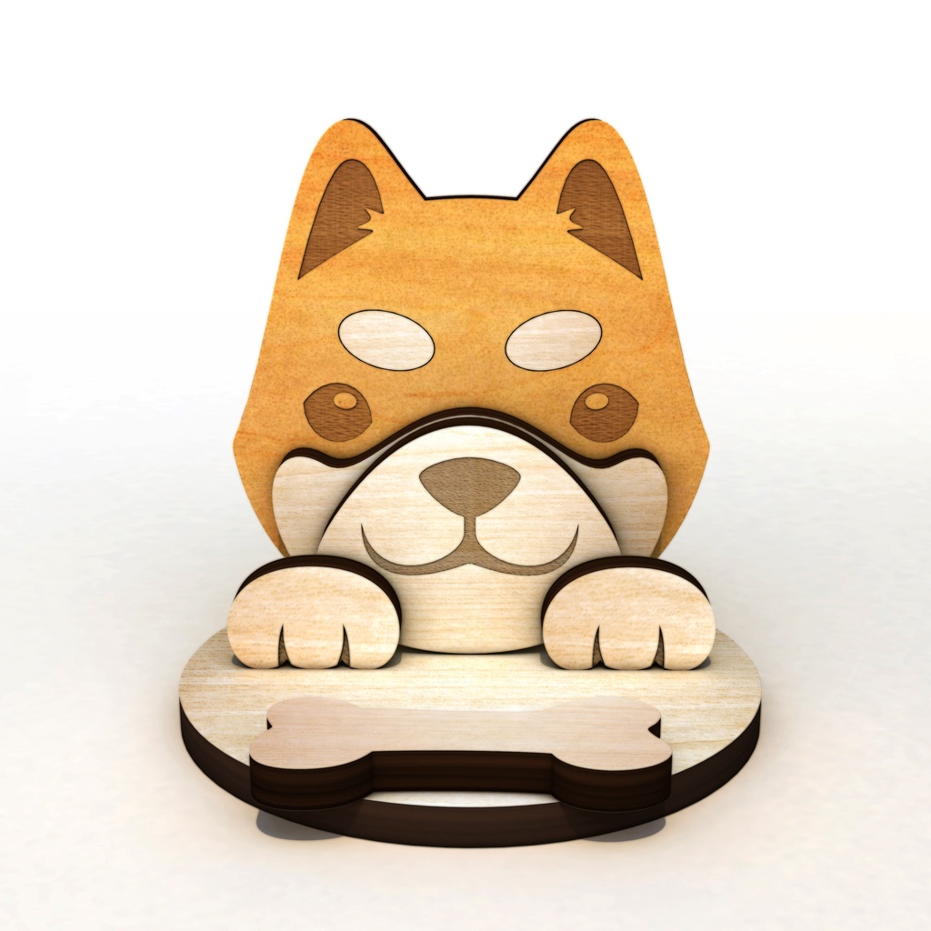 柴柴/黑柴店長手機/平板座/名片座+集線memo夾