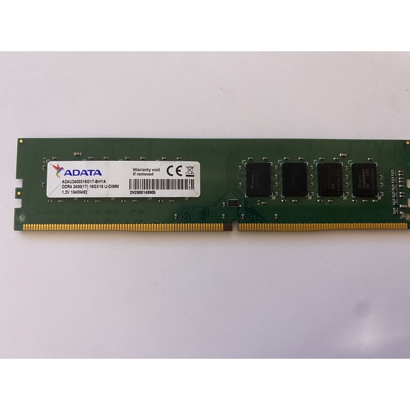【二手】威剛 ADATA DDR4-2400 16G 桌上型DDR4記憶體 U-DIMM 終保記憶體