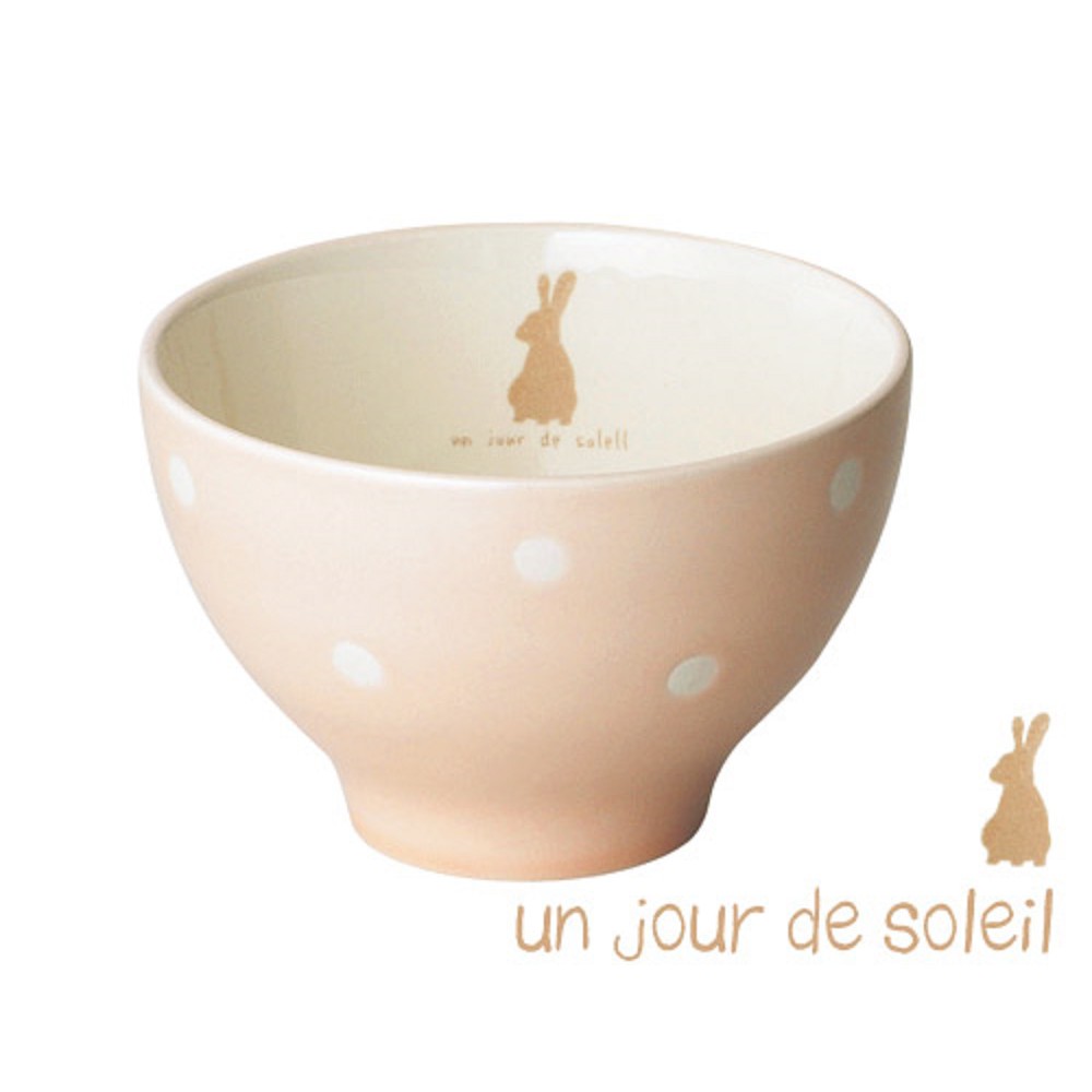 《齊洛瓦鄉村風雜貨園藝》K-ai 日本陶瓷盤 粉色點點兔兔 蘋果綠點點松鼠