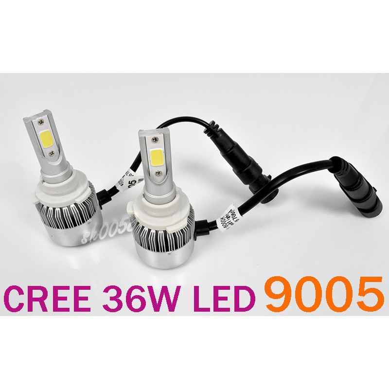 CREE LED 12V 36W 9005 6000K 高亮進口大燈 霧燈 7200LM 汽車機車防水 2顆/組