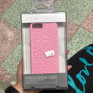 美國🇺🇸 ATIVA iPhone5 5S 保護殼/手機殼 塑膠硬殼 粉紅色 裂紋圖案