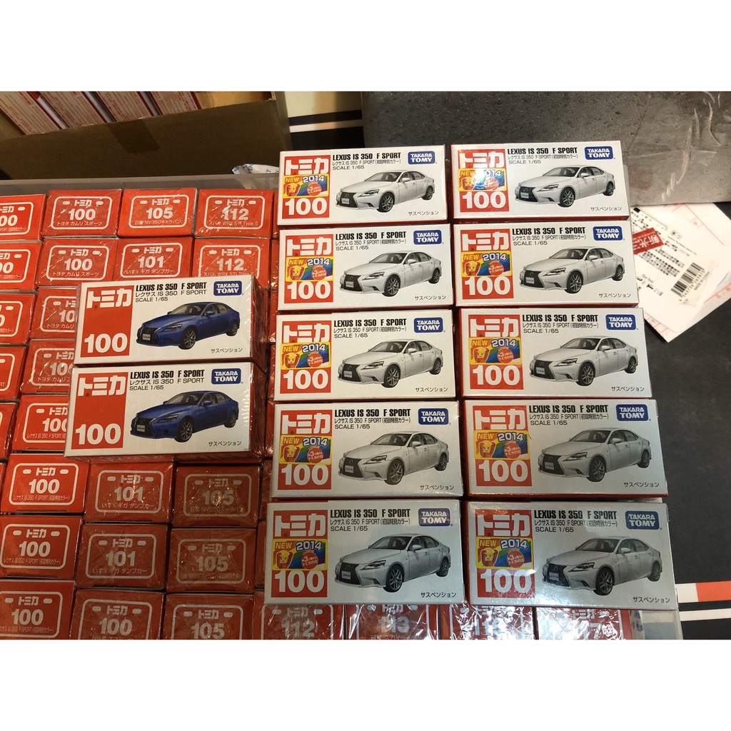 TOMICA TOMY 多美 新車貼 NO.100 LEXUS IS 350 F SPORT 雙車組