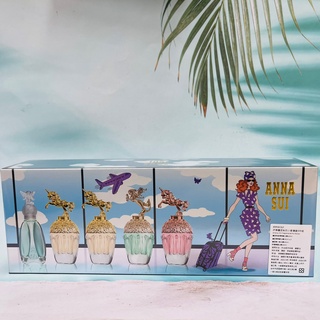安娜蘇 ANNA SUI 許願童話系列小香禮盒5件組 5ml*5入（粉紅獨角獸*1+獨角獸*2+美人魚*1+許願精靈*1