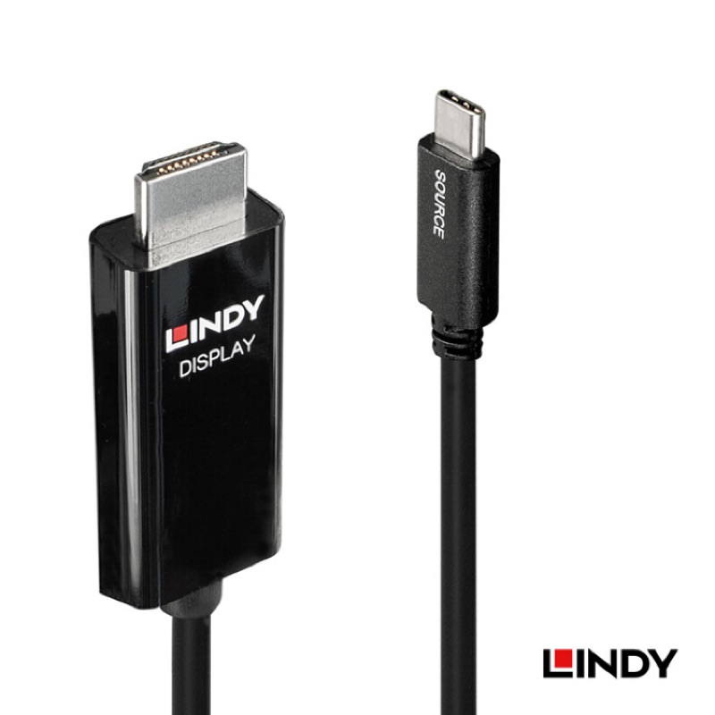 現貨 德國 LINDY林帝 主動式USB3.1 Type-C to HDMI2.0 轉接線(43262) (43263)