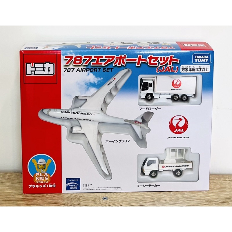 Tomica 多美  JAL  日本航空 787 地勤 托運 Airport Set 飛機套組