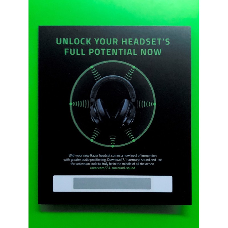 razer kraken activation code