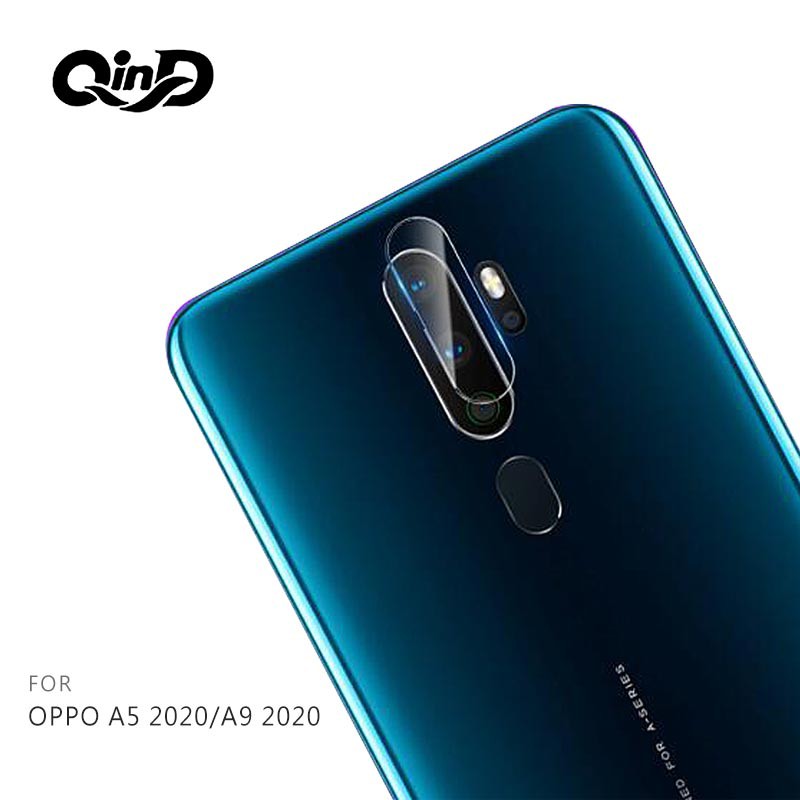 QinD OPPO A5 2020/A9 2020 鏡頭玻璃貼(兩片裝) 鏡頭保護貼