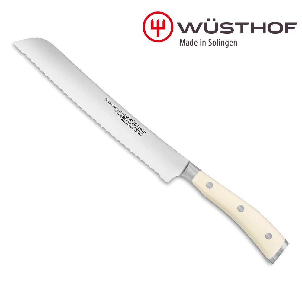 《WUSTHOF》德國三叉牌CLASSIC IKON 20cm麵包刀 掌廚官方代理 附原廠保固卡
