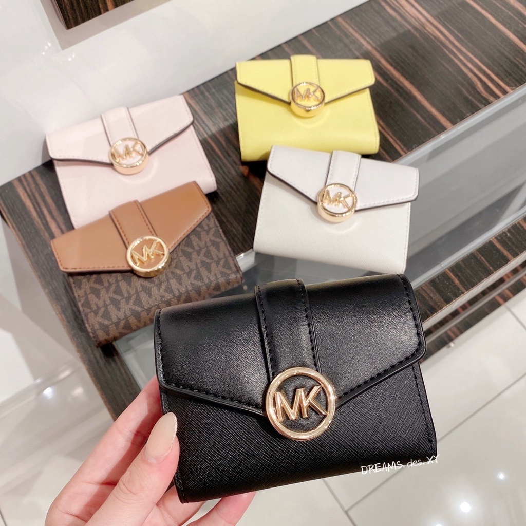 現貨👼🏻美國代購🇺🇸Michael Kors MK Carmen 卡門 圓logo 信封短夾  三折短夾 短夾 零錢包