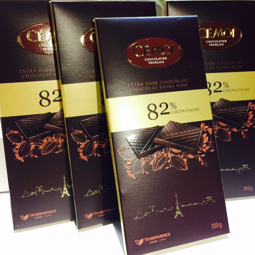 Cemoi 82% 黑巧克力 法國進口 每片100g 純黑巧克力