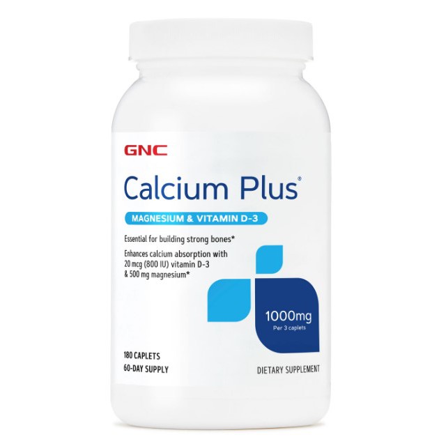 現貨在台 美國GNC代購 新款 碳酸鈣+鎂+D-3 CALCIUM PLUS 1000