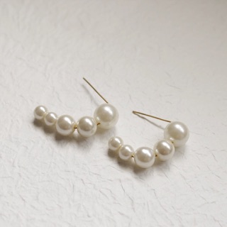02— Pearl series 半圓珍珠耳環