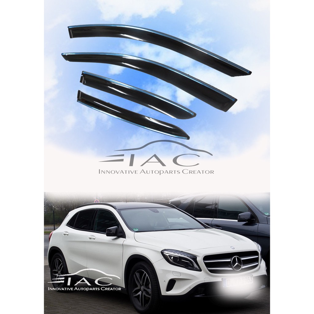 Mercedes Benz GLA Class X156 14-18 台製高級鍍鉻晴雨窗 【IAC車業】