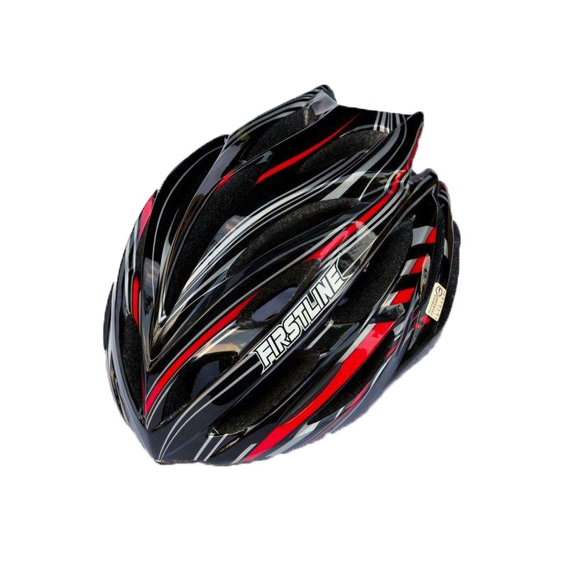 FIRSTLINE 031-F自行車安全帽(紅黑)(符合國家安全標準)[02103114]