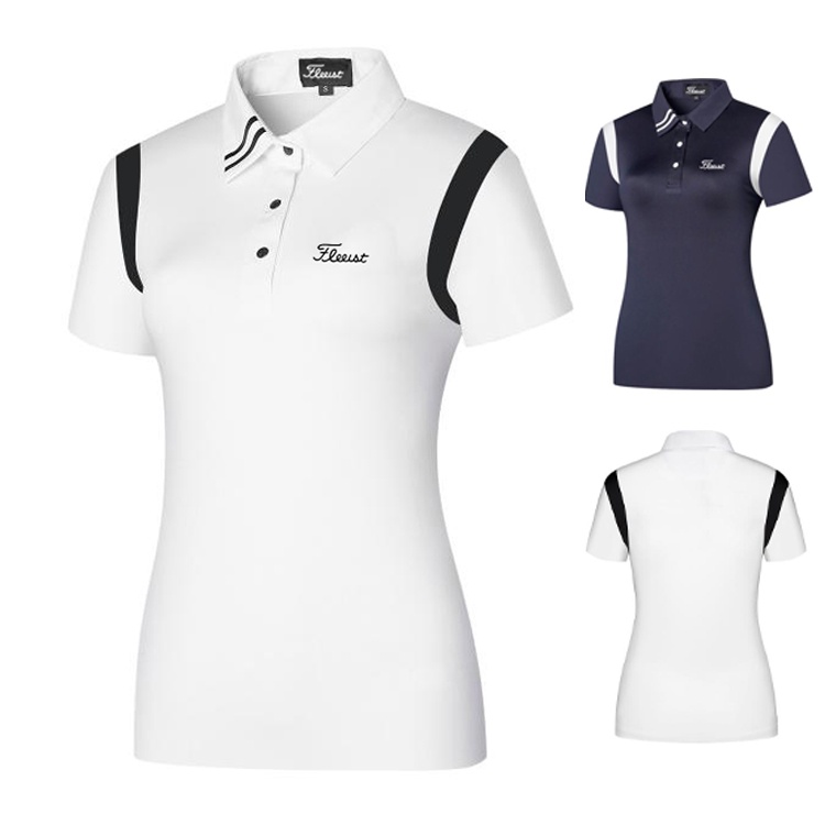 Titleist 高爾夫服裝女裝短袖休閒緊身運動時尚T恤Polo衫 BAP1