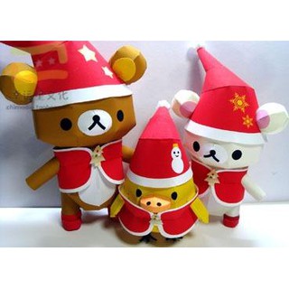 拉拉熊_聖誕節 2010 立體紙模型 手工DIY 3D 摺紙 折紙 折一折 紙製品 動漫 ACG 鬆弛熊