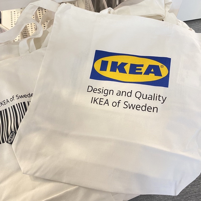 IKEA 宜家 帆布袋 袋子 ikea白色帆布袋