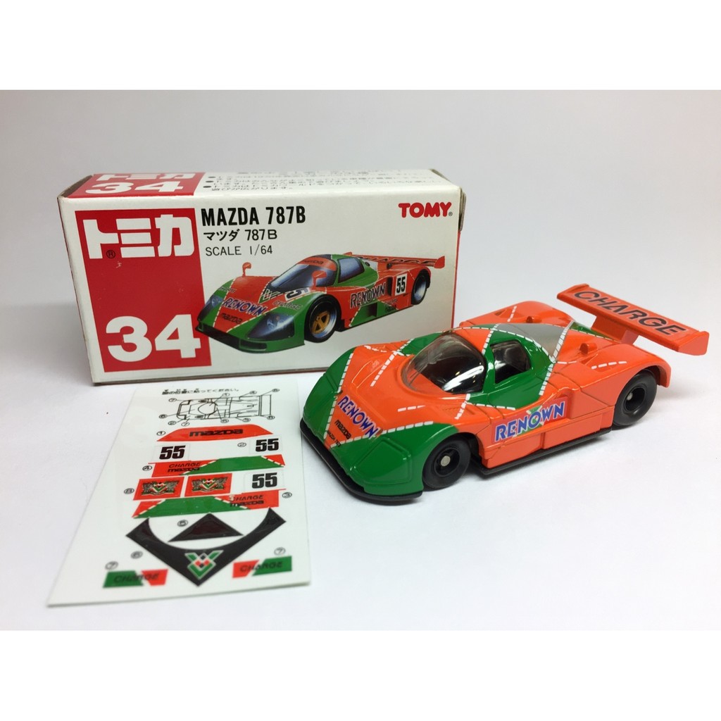 TOMICA MAZDA 787B No.34 紅標中國制(含貼紙)