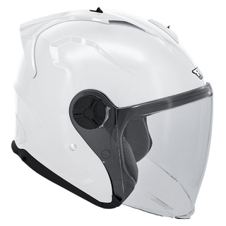 M2R 安全帽 J-X 素色 珍珠白 全可拆 抗UV鏡片 浮動鏡片座 半罩《淘帽屋》