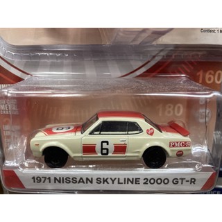 《模王》 1/64 美國綠光 模型合金車 1971 Nissan skyline 2000 GT-R