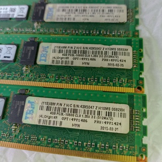 SAMSUNG 記憶體伺服器 DDR3 4GB 1Rx4 PC3L-10600R ECC RDIMM 三星 49Y1424
