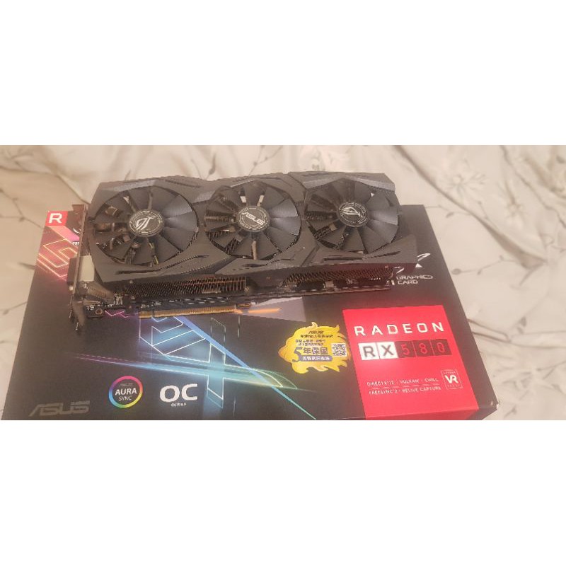 ASUS RX580 8G OC自用非礦卡