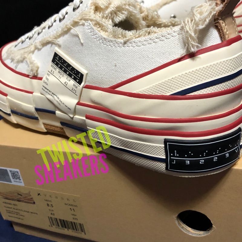 《現貨》 xVESSEL-001 • 白色• MENS US 8.5 EUR42 27.5CM• 正品•官網公司貨•