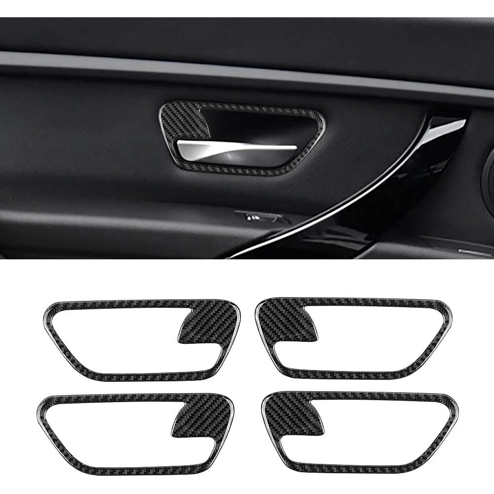 【真碳纖維】BMW 寶馬 F30 3 4系列 碳纖維車門拉桿框 碗公 內裝面板裝飾貼紙 正卡夢 F32 F34 F36