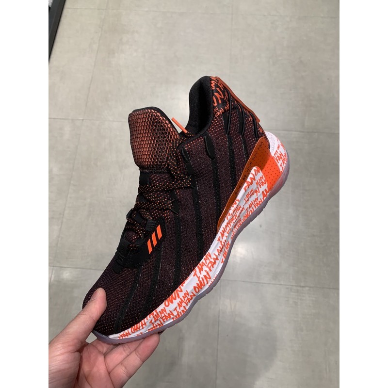 Taiwan小鮮肉> ADIDAS DAME 7 GCA 黑橘色籃球鞋英文2K21 LILLARD