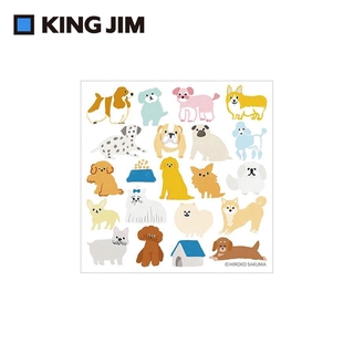 KING JIM Pop Up立體貼紙/ 狗狗們/ POP002 eslite誠品