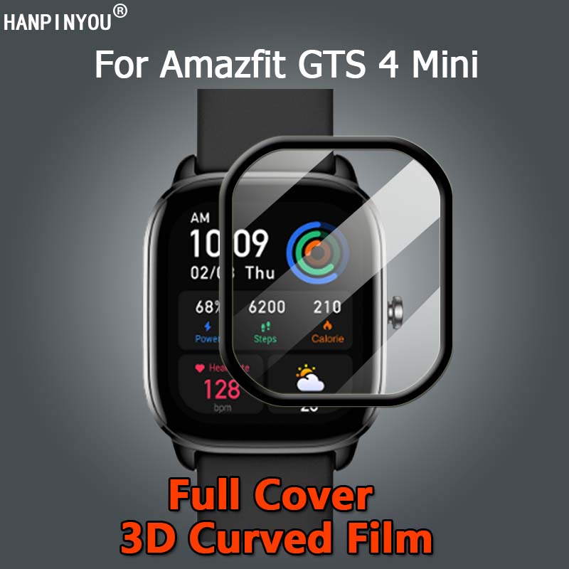 適用於 Amazfit GTS 4 Mini Smart Watch Ultra Clear 3D 彎曲軟 PMMA 薄