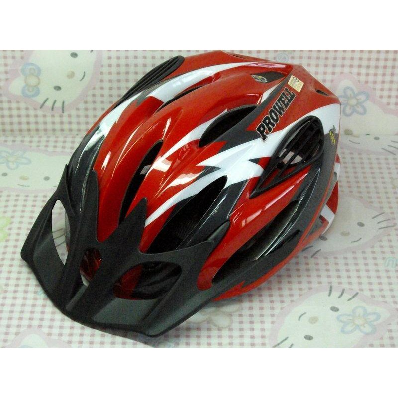 @大連盟@ PROWELL F-50R 自行車、腳踏車安全帽 (紅色M號)，出清特價$500