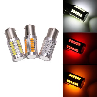 OM 1Pcs LED 汽車燈泡 1156 倒車燈 33-SMD 5630 5730 12V BA15S P21W