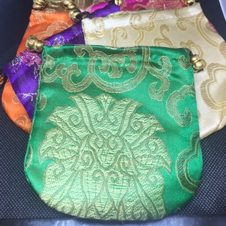 珠寶錦囊 錦袋 鈦晶 手排 手珠 包裝袋大約11*11公分 顏色混發 小束袋 零錢包