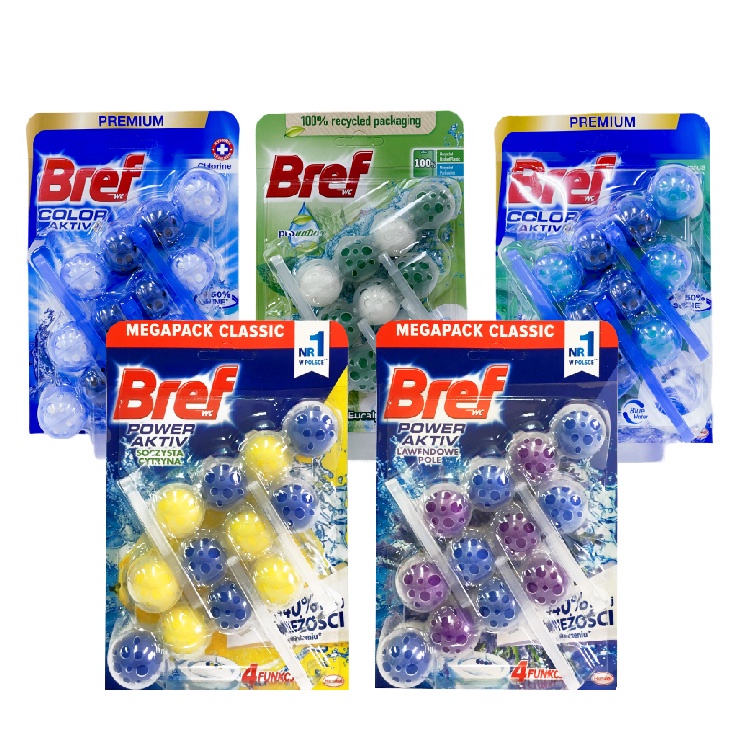 【德國 BREF】馬桶強力清潔芳香球 (檸檬/薰衣草/桉樹/藍旋風/薄荷尤加利)