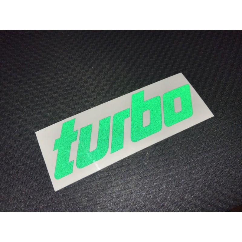 【豆豆彩藝】T03-TURBO 簍空防水貼紙 (Impreza Mondeo C2 GOLF GTI)