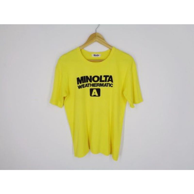 Minolta weathermatic T-Shirt 美能達 日本 小小兵 黃色 t恤 短袖 衣服 獨家