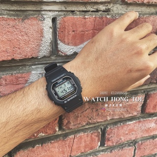[]錶子$行頭[] G-SHOCK 潮流復古單顯 小方錶 電子錶 - 橡膠帶/經典配色 ( DW-5600E-1 )