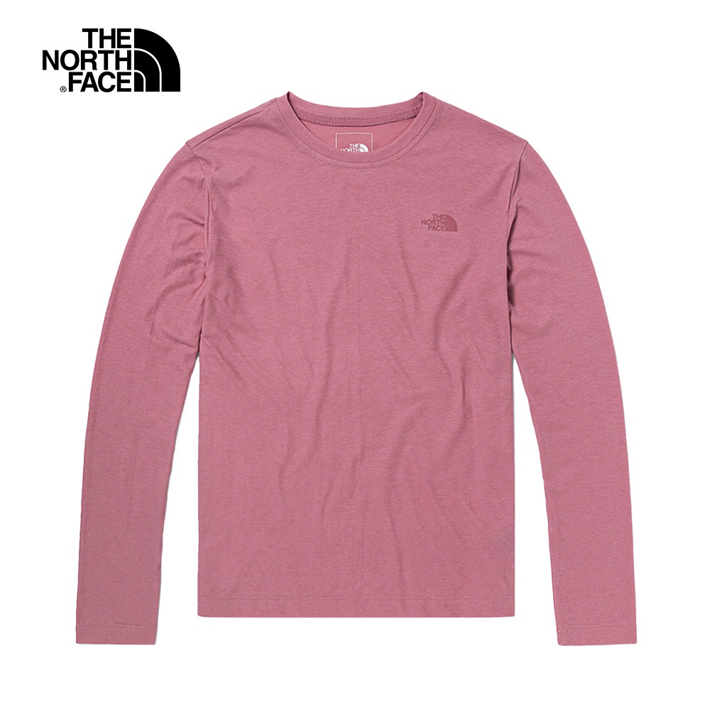 The North Face W FOUNDATION L/S - AP女 長袖上衣 粉紫 NF0A5B12ZCF