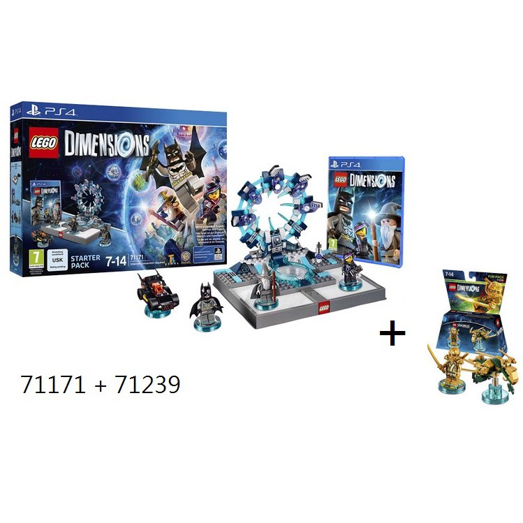 全新盒裝 Lego dimensions 樂高次元象限 初始包 71171 starter pack PS4 送旋風忍者