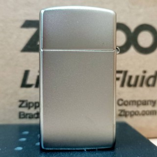 【正品附發票 / 現貨】美國 Zippo 打火機 正品 Slim袖珍版 緞面鉻 (型號1605)
