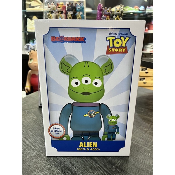 BLS • 全新 BE@RBRICK 三眼怪 400% + 100% TOY STORY 玩具總動員 ALIEN 外星人